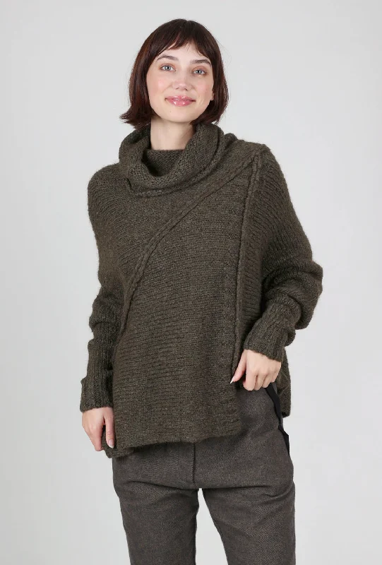 Timothe Chunky Sweater, Olive Tough Women's Military - inspired