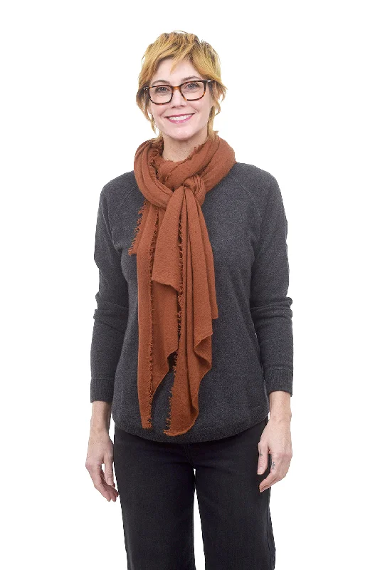 Cashmere Love Scarf, Red Leather Vacation