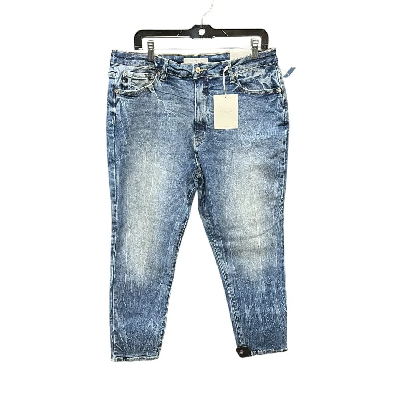 Jeans Boyfriend By Kancan In Blue Denim, Size: 12 Stylish Women's Tropical 