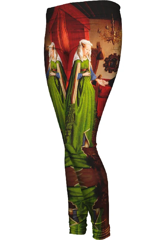 Van Eyke - "Giovanni Arnolfini And His Wife" (1434) Vintage Women's 1970S 