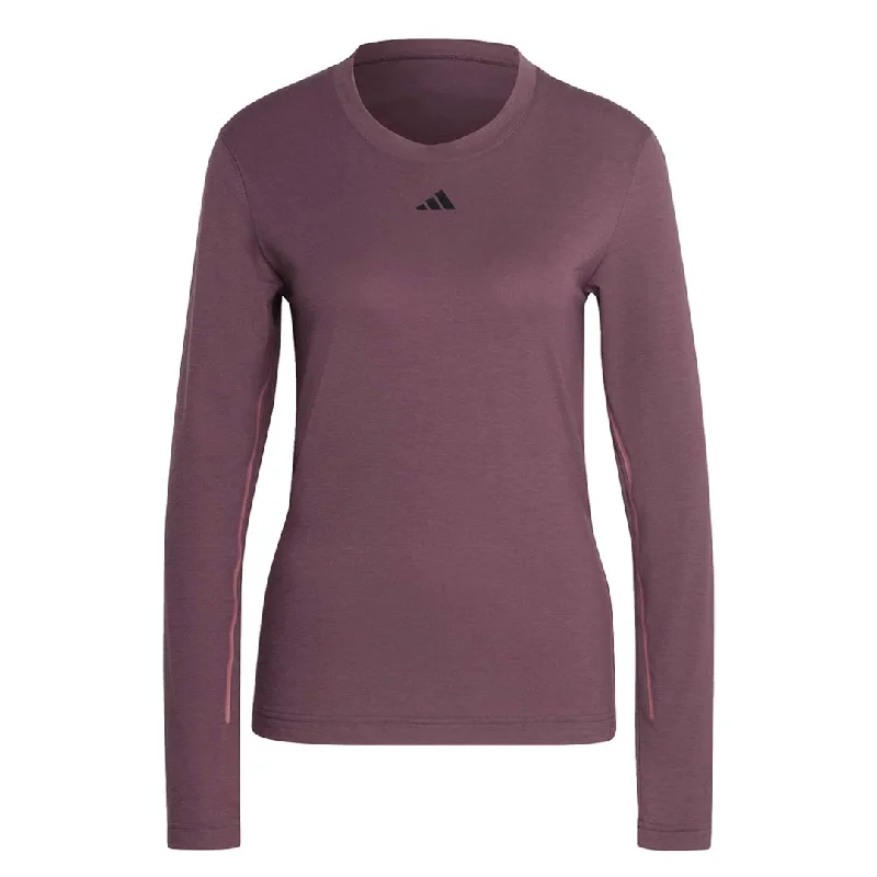 adidas - Women's Authentic Balance Yoga Studio Long Sleeve T-Shirt (HZ9077) Luxurious Women's High -  end
