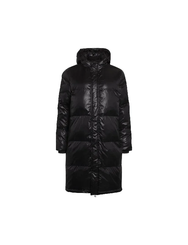 Shiny Poly Jolene,  Black Minimalist Women's Casual