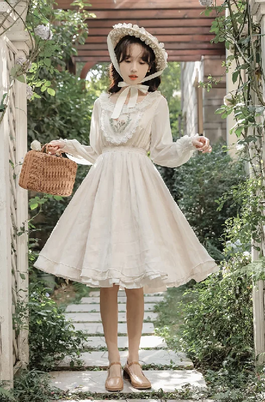 Garden Fairy Petticoat Dress (Cream) Athletic Women's High - 