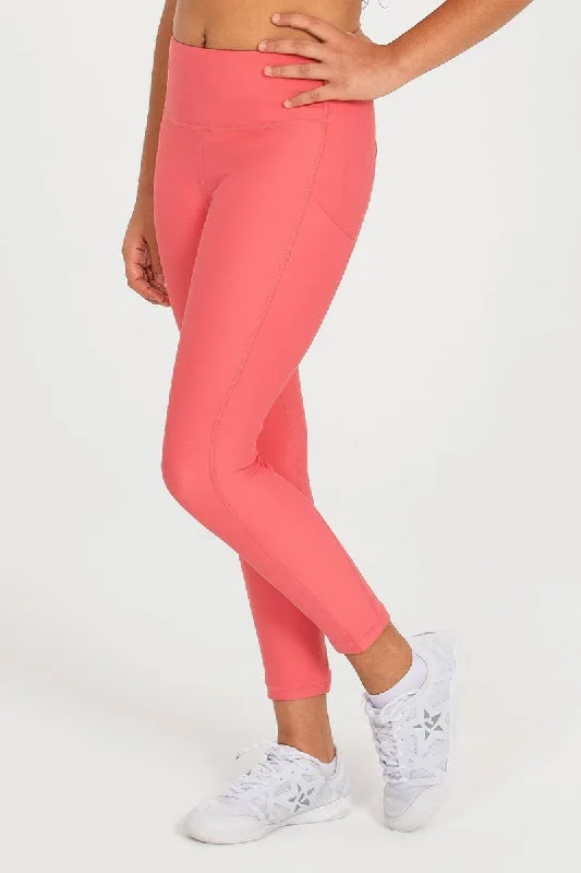 Iconic Legging in Sweet Coral Classic Women's Tweed