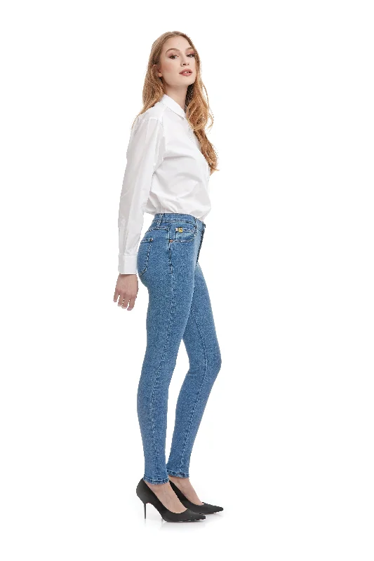 1736 (Rachel Skinny Jeans) Artistic Women's Hand - painted