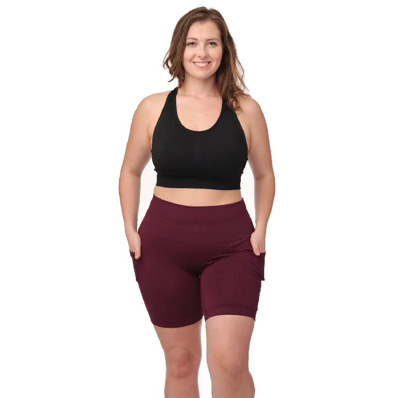 Women's Plus Size Wire free Active Seamless Sports Bra Classic Women's Pin - striped Women's Plus Size Wire free Active Seamless Sports Bra Classic Women's Pin - striped