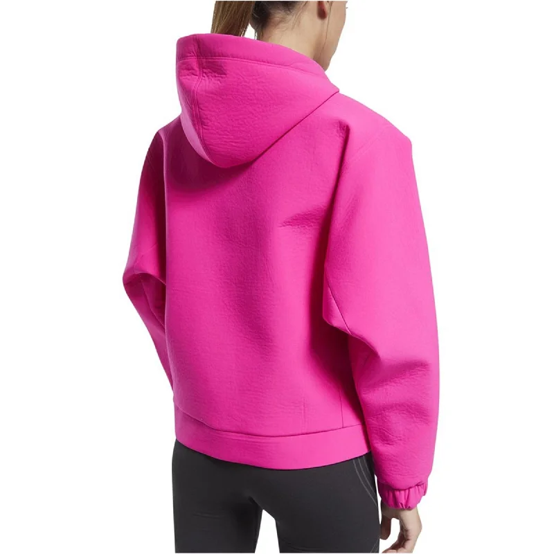 Reebok Womens EdgeWorks Hoodie Sweatshirt, Pink, Small Earthy Women's Hemp - based