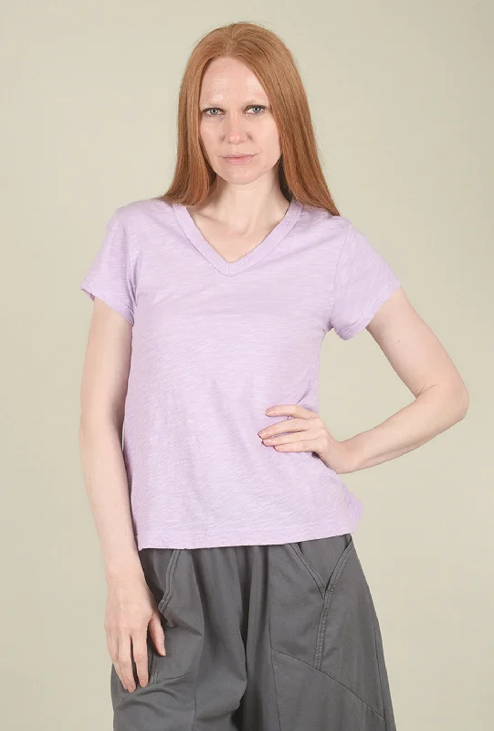 V-Neck Baby Baby Tee, Mulberry Refined Women's Hand - crafted