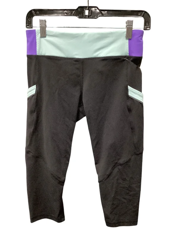 Athletic Leggings Capris By Lululemon In Black, Size: 6 Sporty Women's Athleisure 
