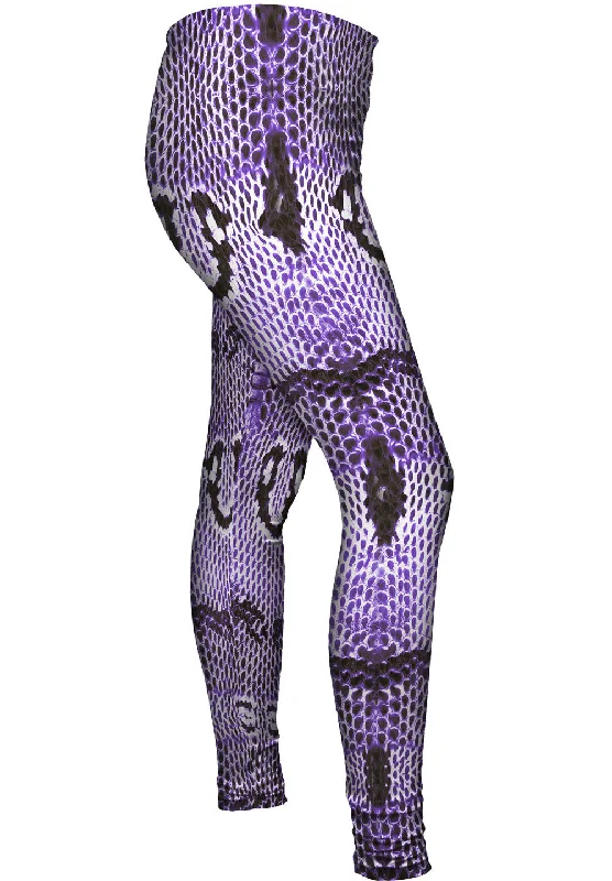 Purple Cobra Snake Skin Elegant Women's Formal 