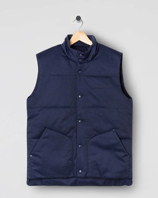 Classic Puffer Vest Navy Scandinavian