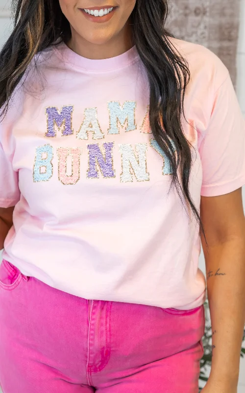MAMA Bunny Garment Dyed Graphic T-shirt Bold Women's Animal Print
