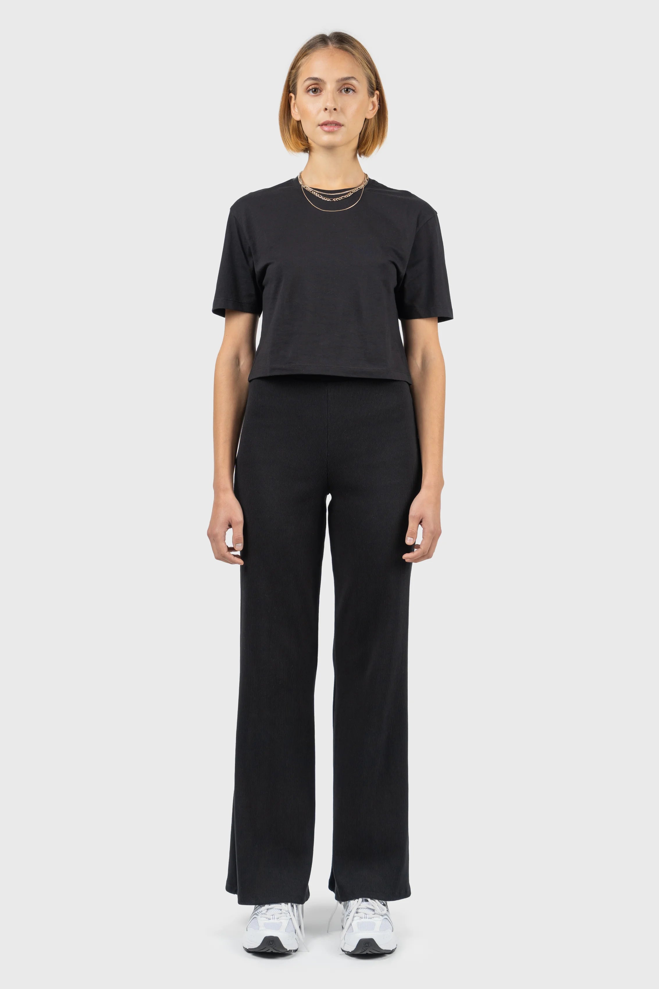 Oversize Dropped Shoulders Cropped T-Shirt Relaxed Women's Beachy