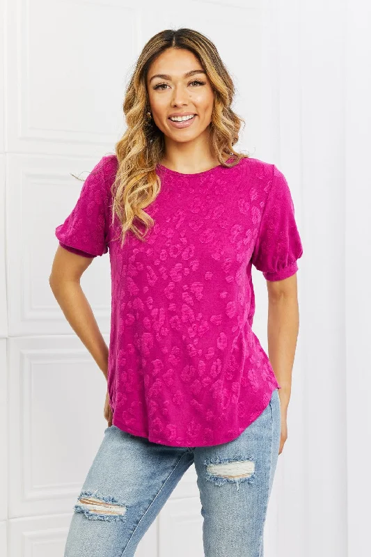 Carnival Vibes Animal Textured Top Sharp Women's Italian