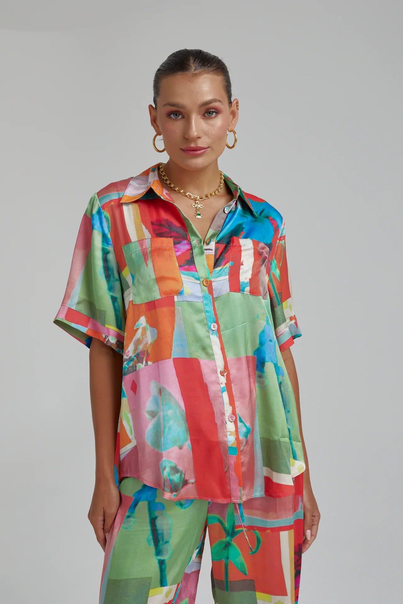 BIG SHIRT - ROYAL MONTAGE Casual Women's Japanese 