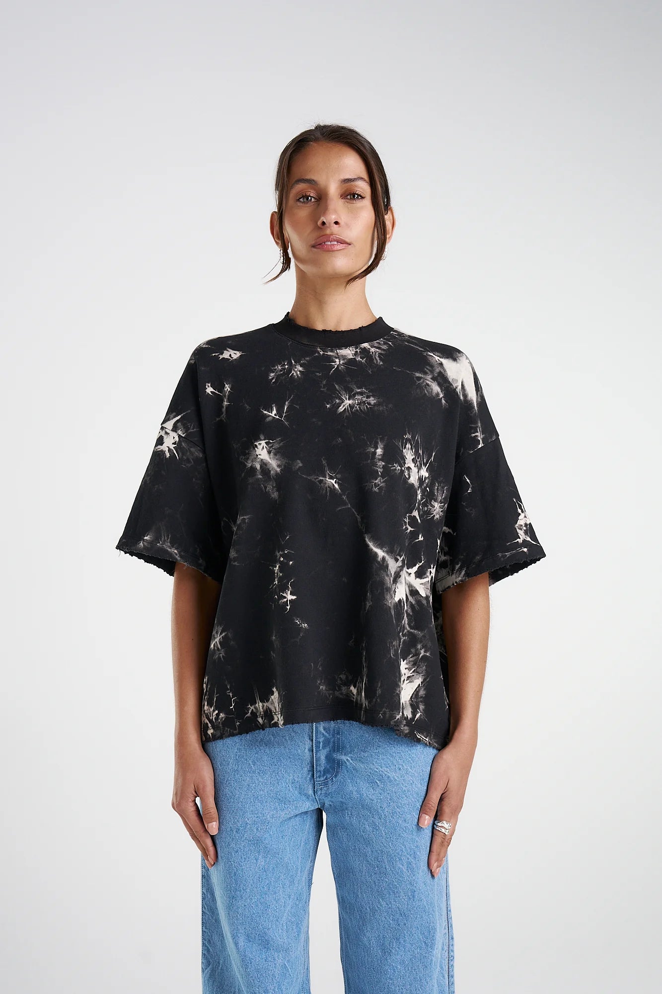 BAND TEE - TIE DYE Polished Women's Silk