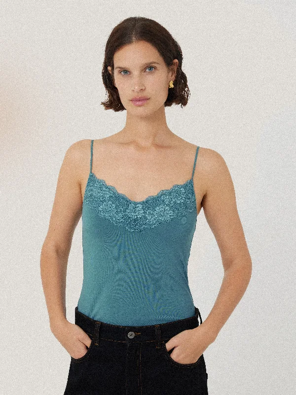 Modal Lace Vest | Deep Water Traditional Women's 
