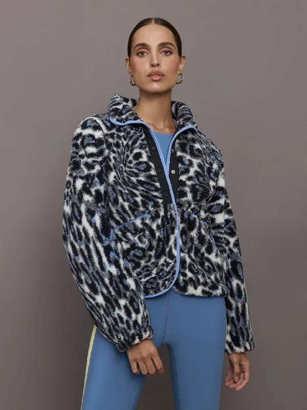 Rocky Ridge Pullover - Blue Cheetah Disco