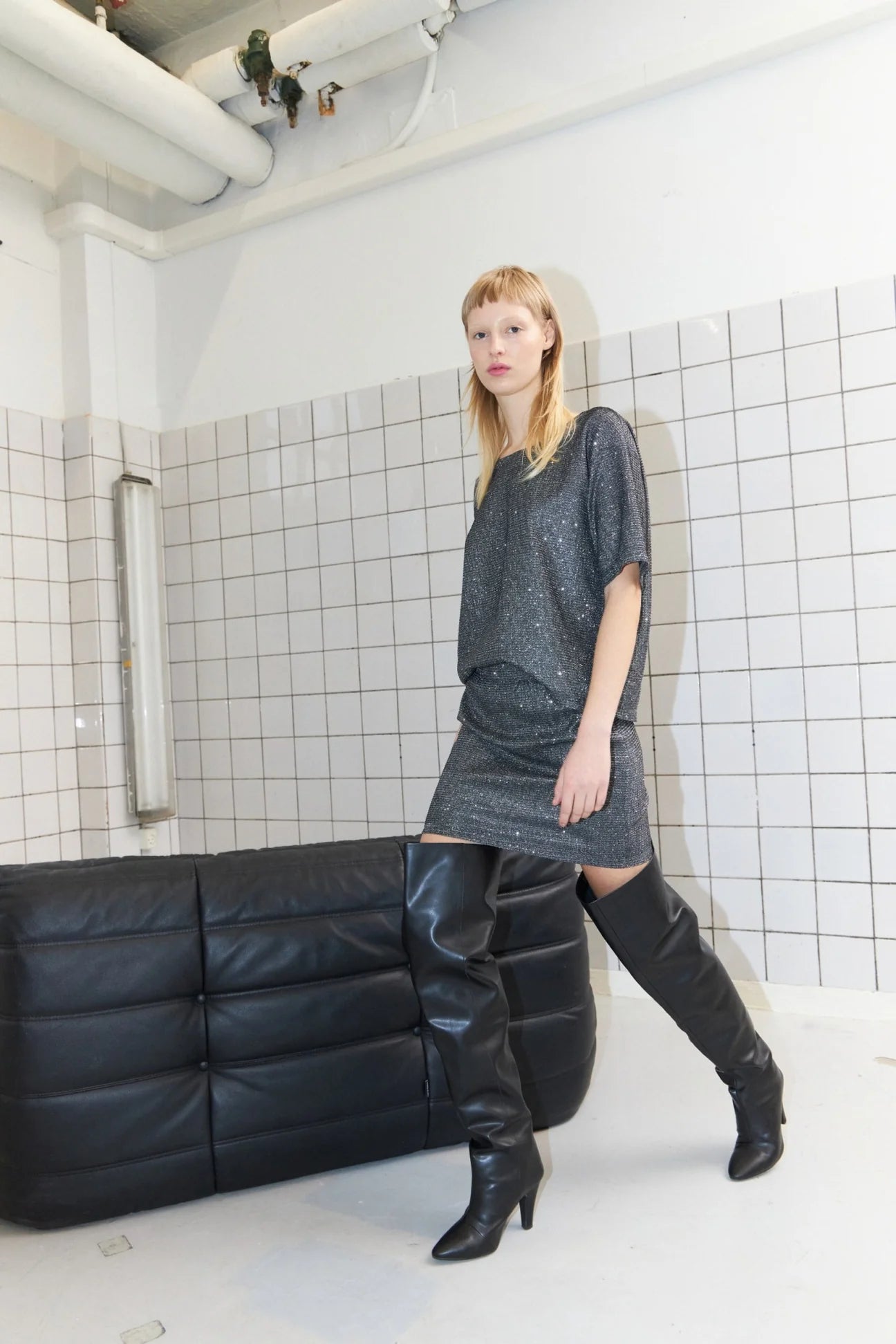 ALETTA- CHARCOAL British Gentlewoman Style