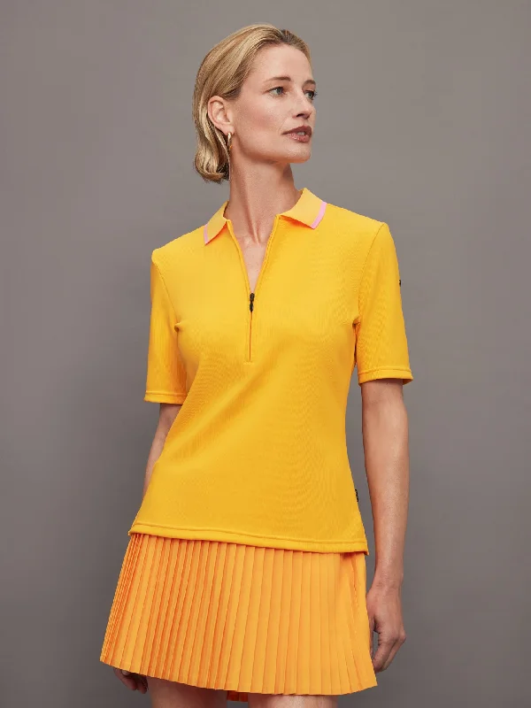 Cassia Polo - Papaya Relaxed Women's Beachy