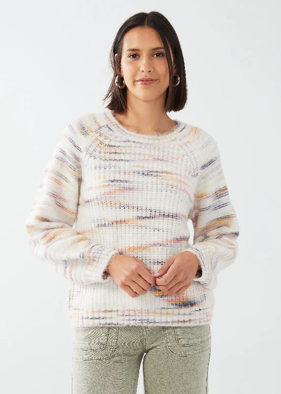 Balloon Sleeve Space Dye Sweater garde