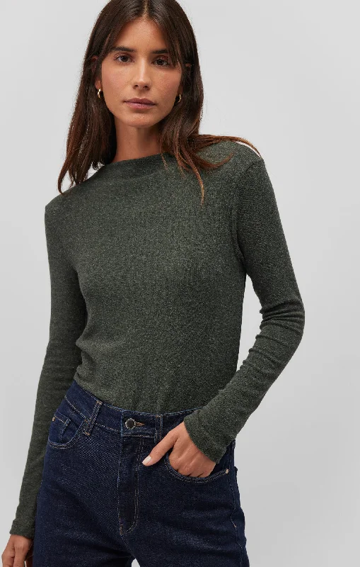 BOAT NECK LONG SLEEVE SHIRT IN CHIMERA Women