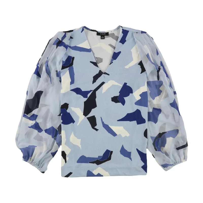Alfani Womens Abstract Pullover Blouse Vintage Women's 1970S 