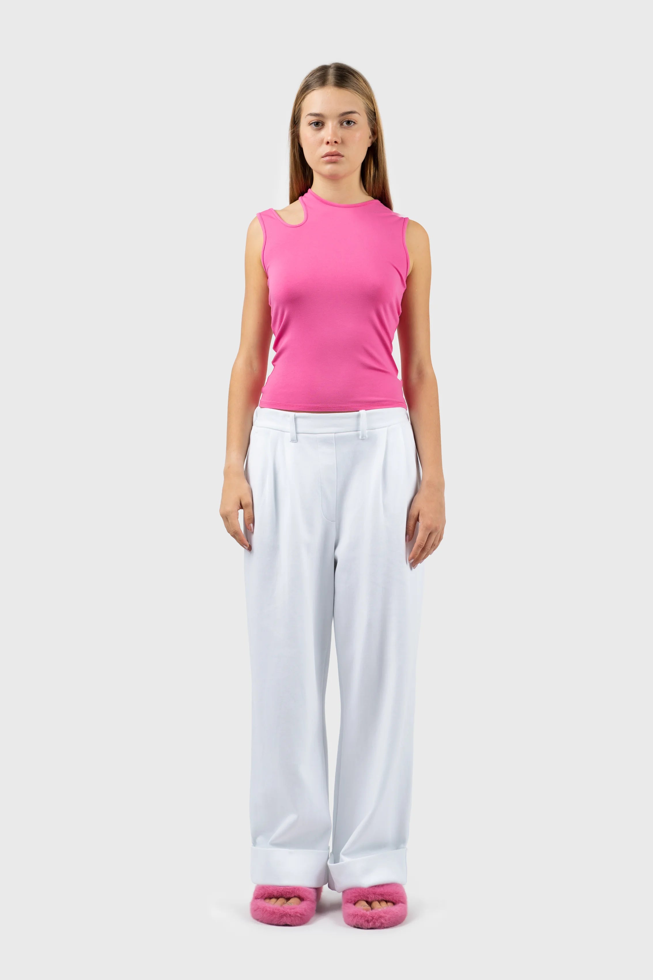 Asymmetric Cut Out Vest purpose