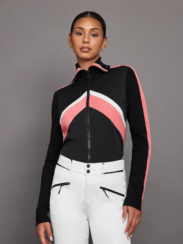 Cabane Knit Sweater Jacket - Black Refined Women's Velvet