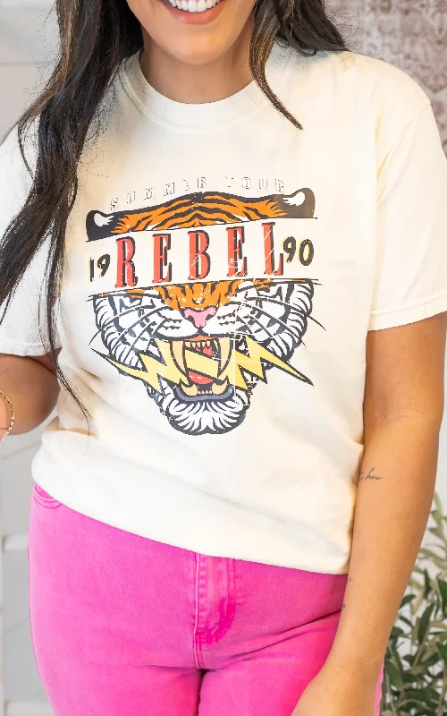 Rebel Summit Tour Garment Dyed Graphic T-shirt Trendy Women's 