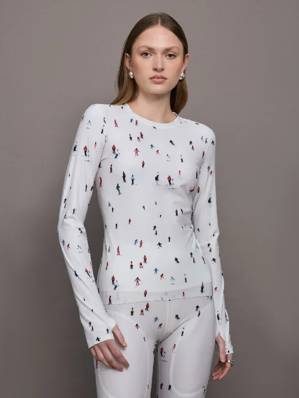 Perfect Active Tee - Dede Ski Print Modern Women's 