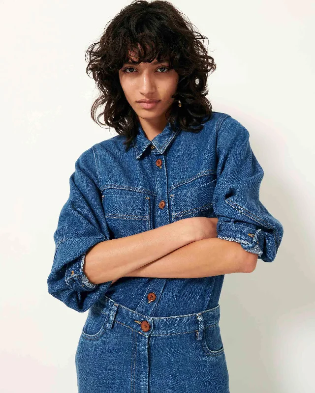 Leone Denim Shirt Sophisticated Women's 