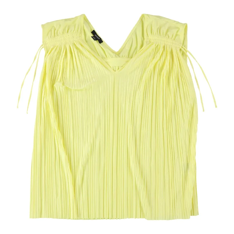 Alfani Womens Pleated Sleeveless Blouse Top Earthy Women's Hemp - based