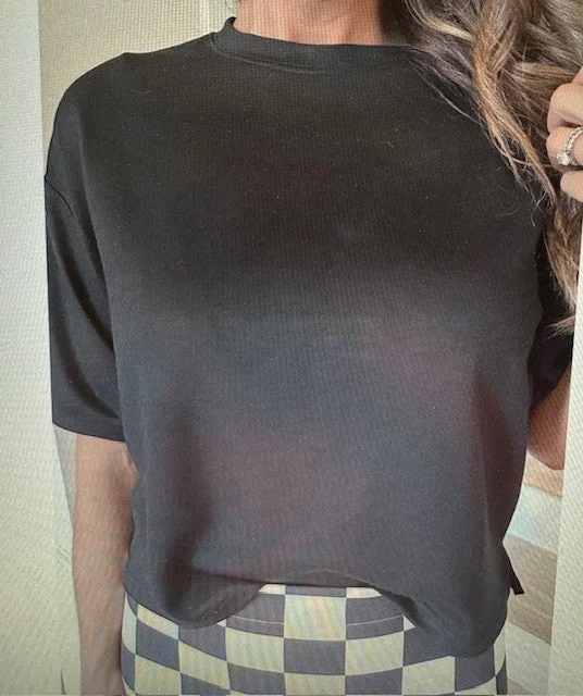Fancy Black Tee Refined Women's 