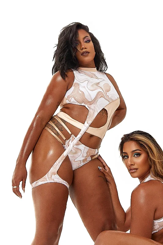 Solo Garter Top - Stoned Sharp Women's Italian