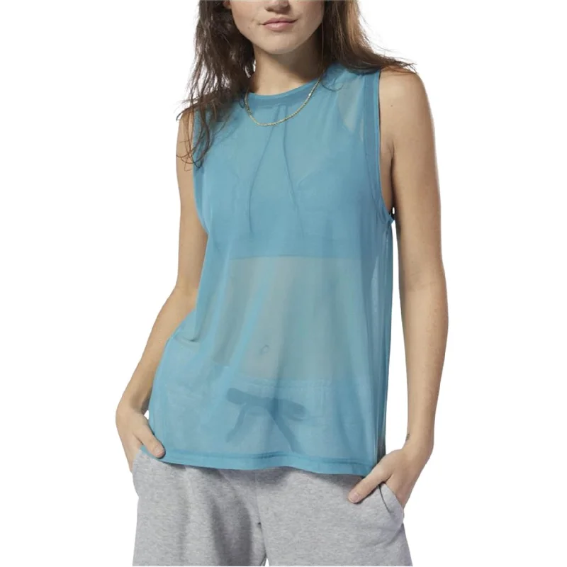 Reebok Womens Cardio Tank Top, Blue, XX-Small Casual Women's Japanese 