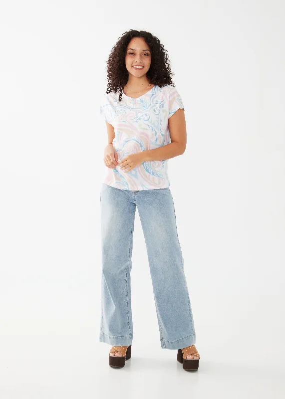 Dolman Short-Sleeve Jersey Top French