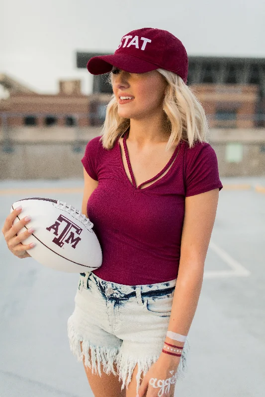 Simple Caged Short Sleeve Tee Laid - back Women's Style