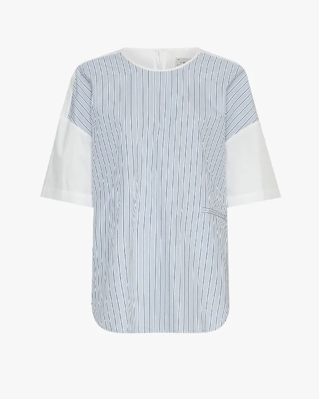 Pesaro Poplin Top Refined Women's Hand - crafted