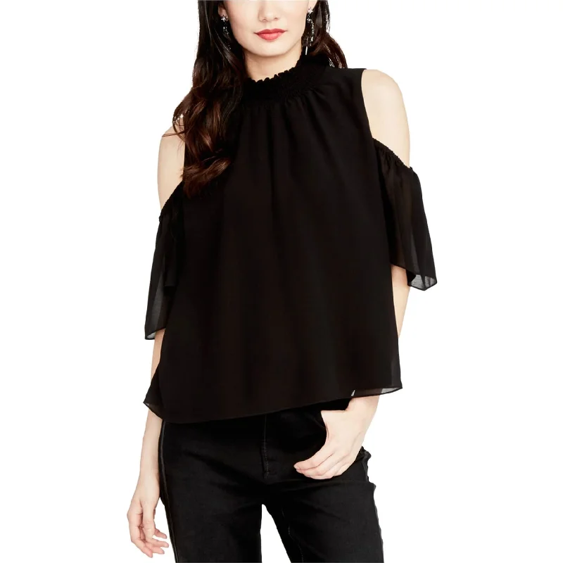 Rachel Roy Womens Smocked Knit Blouse Stylish Women's Tropical 