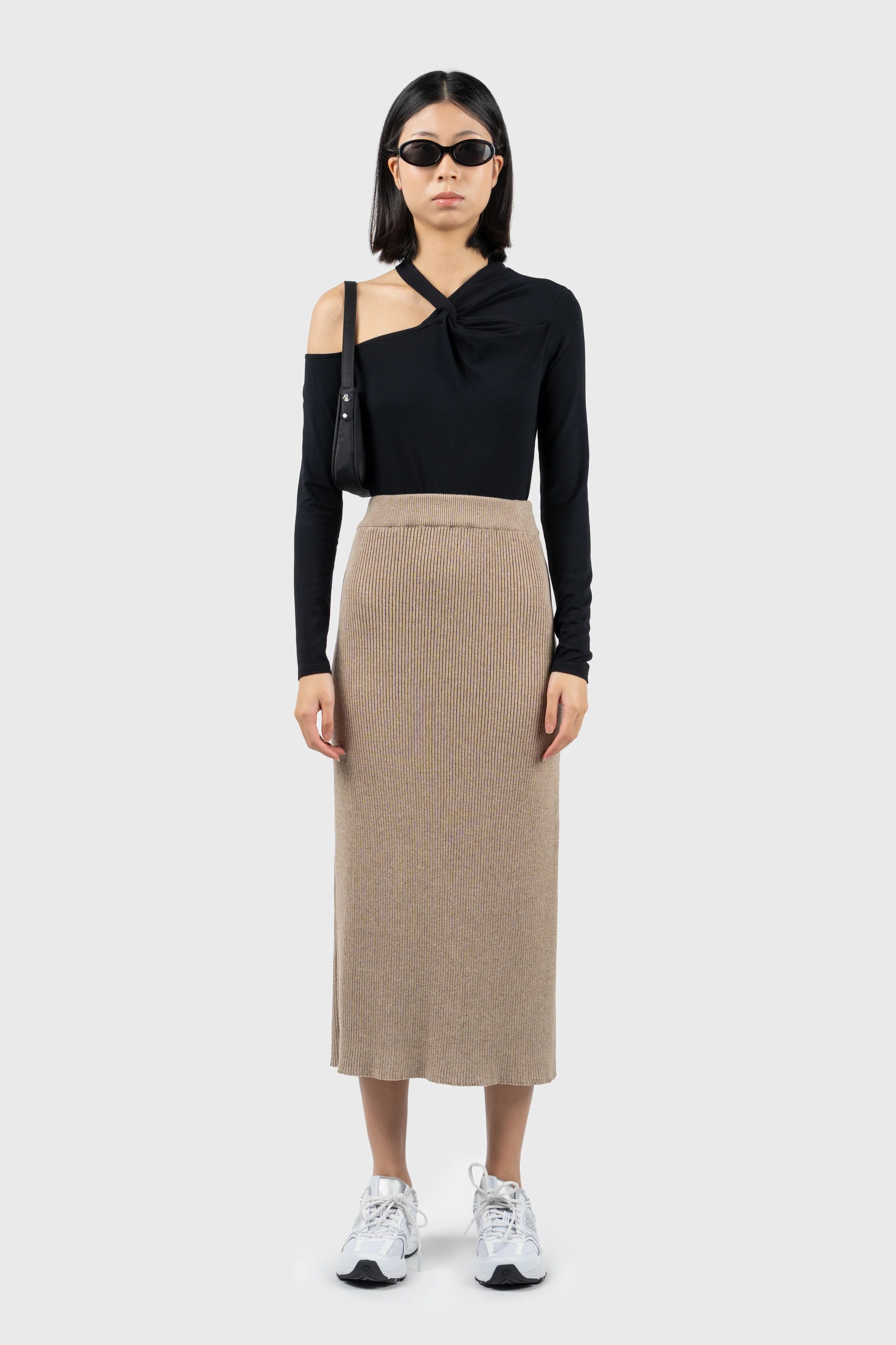 Cold Shoulder Long Sleeve Top Modern Women's 