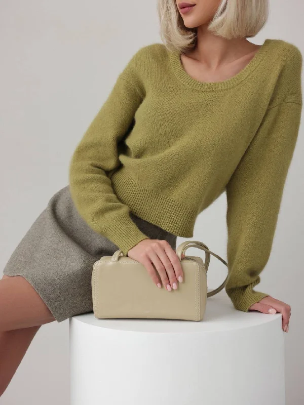 Olive Green Wool Sweater Refined Women's Velvet