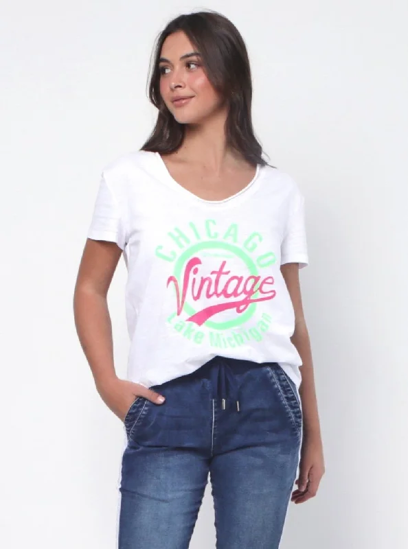 Vintage Tee - White Gym