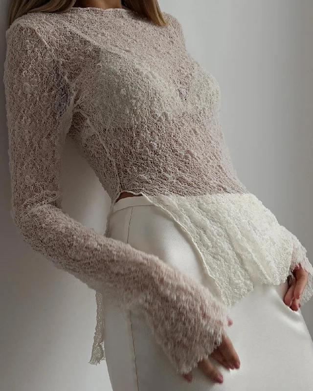 Elegant Lace Blouse Practical Women's Multi - 