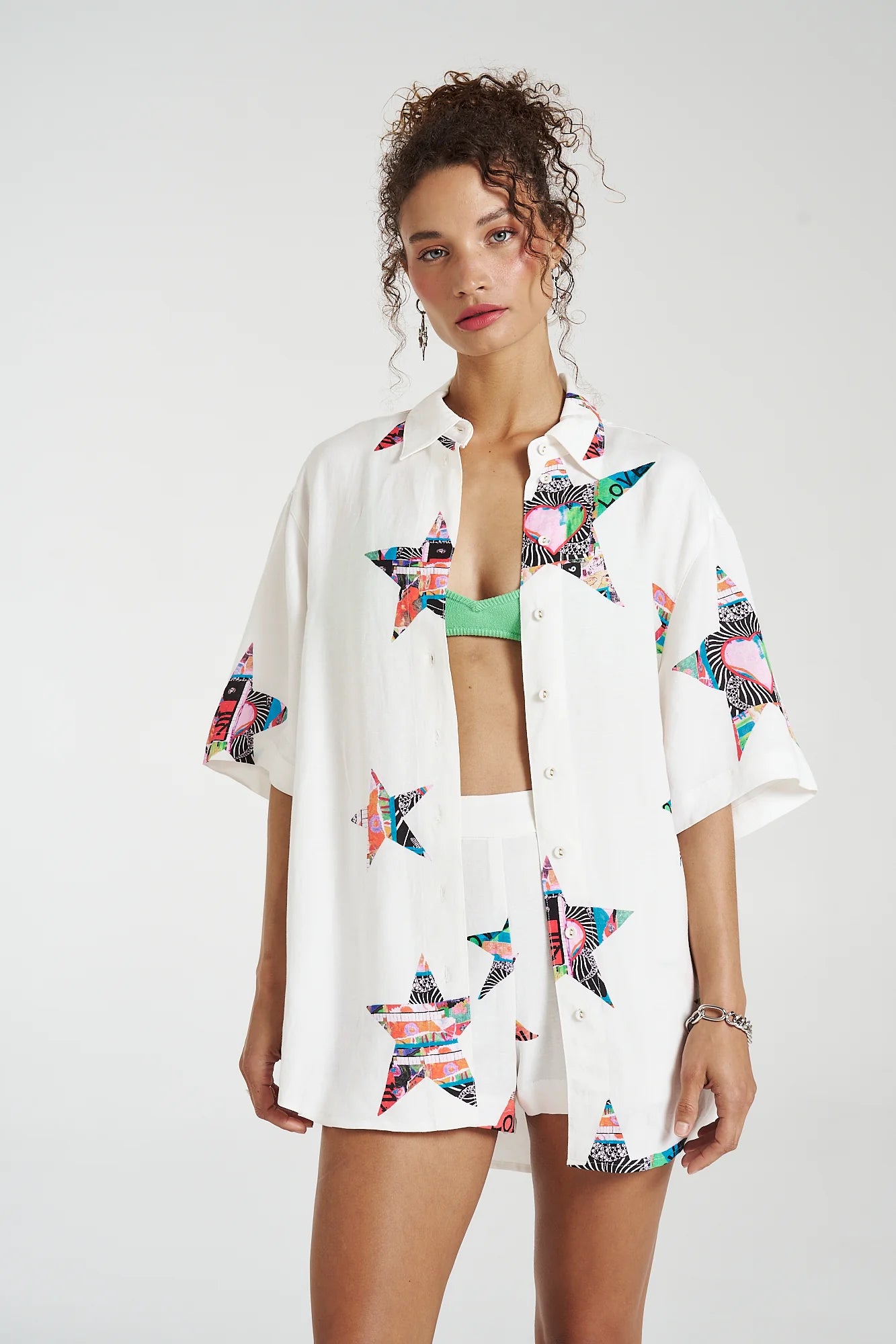 BIG SHIRT - STAR X LOVERS Feminine Women's Style 