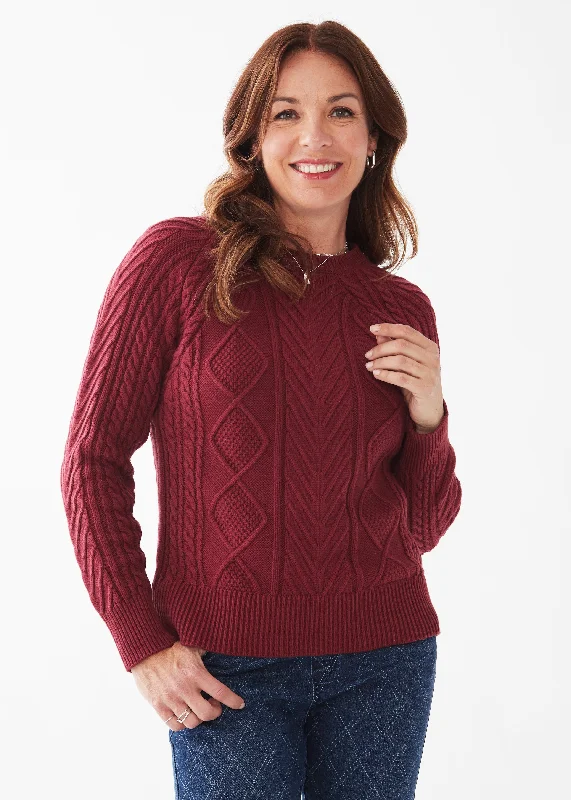 A-line Cable Raglan Sweater Vacation