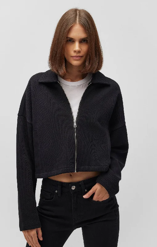 CROPPED FULL ZIP JACKET Confident Women's High - fashion