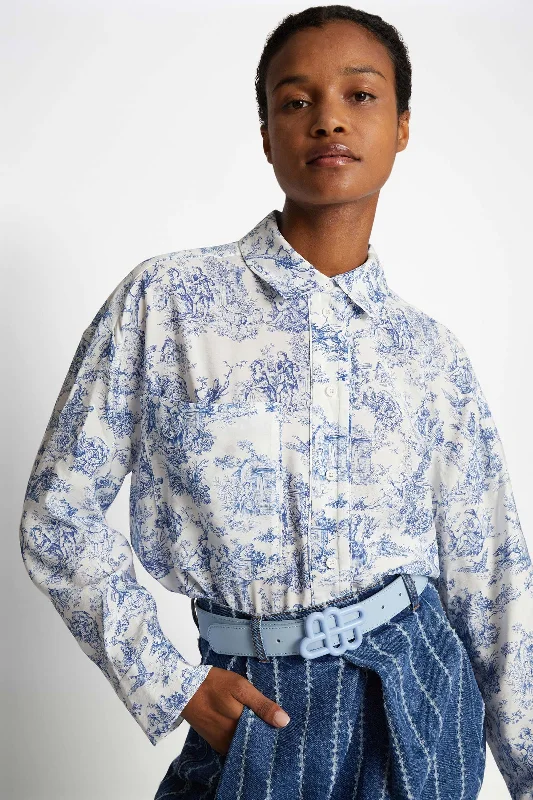 Filius Printed Viscose Shirt Country