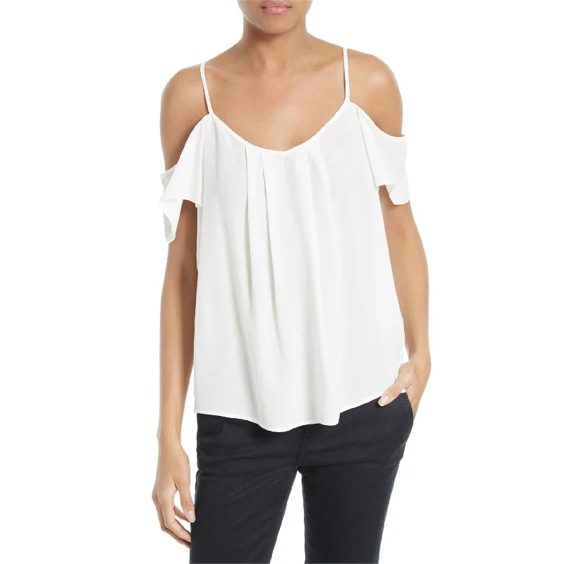 Joie Womens Adorlee Off the Shoulder Blouse, White, Medium Tough Women's Military - inspired