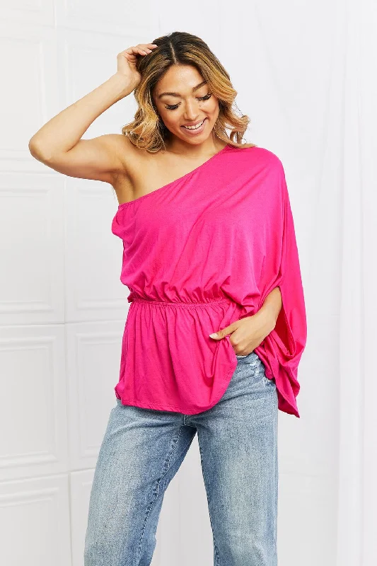 Forever And Always One Shoulder Top Streetwear Style for 